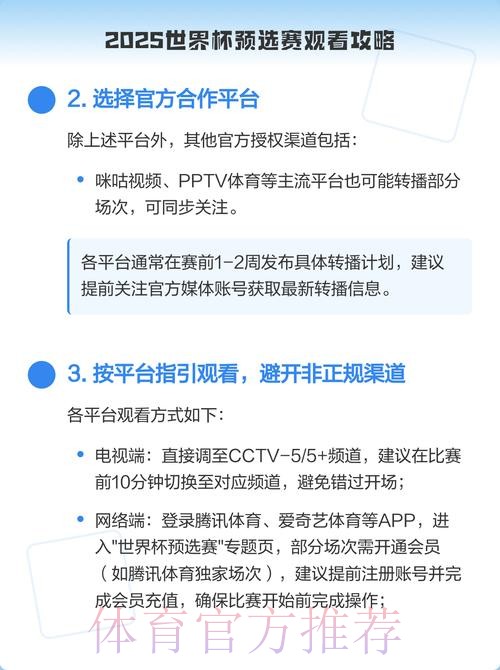 如何观看世界杯预选赛直播全攻略